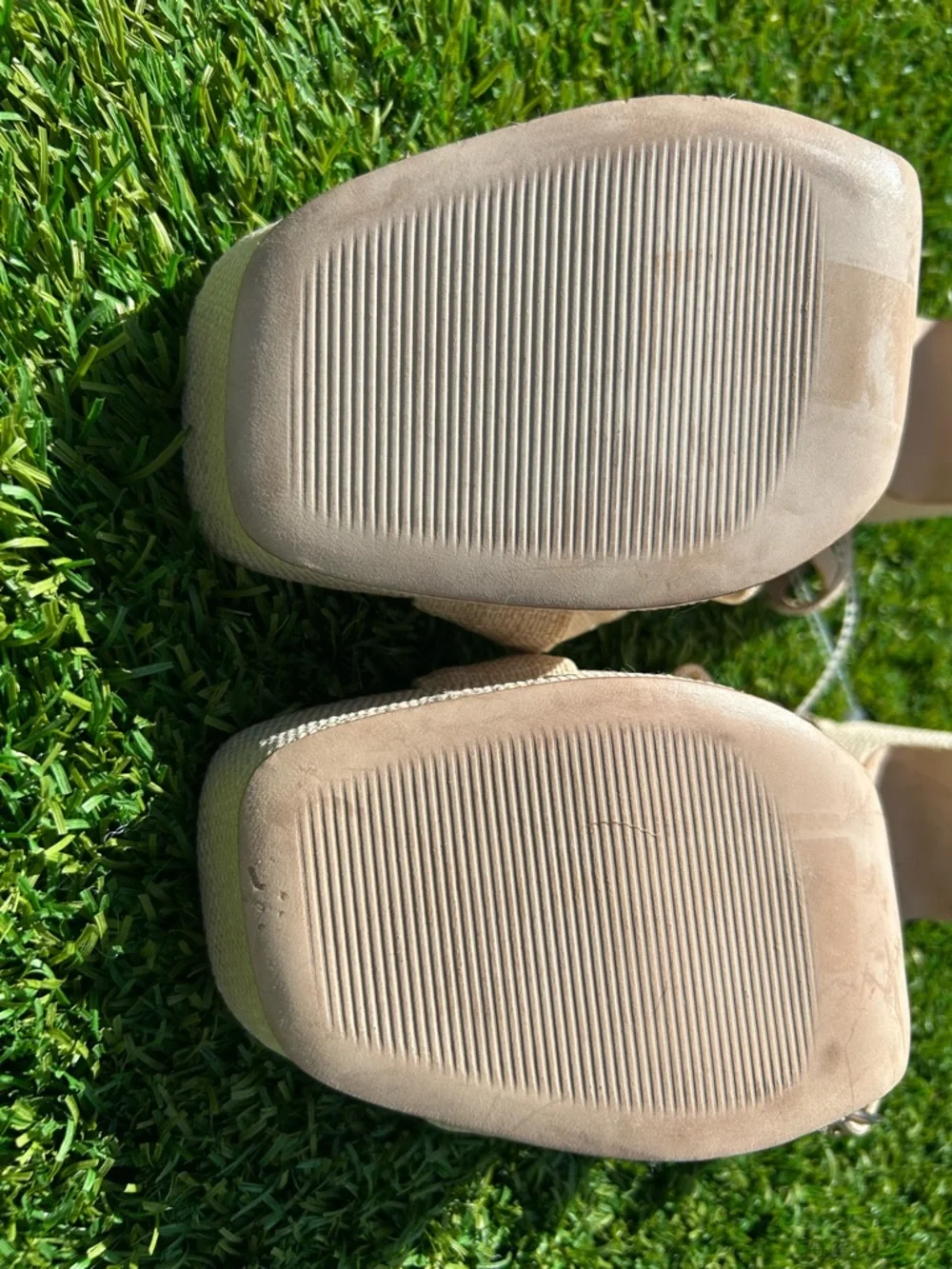 Antonio Melani Linen Knot Knotted Platform Ankle Strap Sandals Shoes Women’s 9.5 - Picture 10 of 13